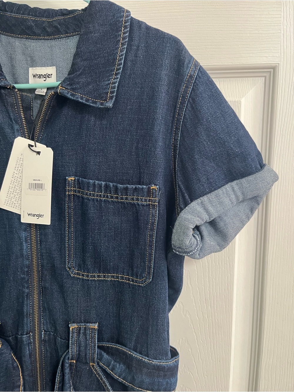 Wrangler Dark Indigo Denim Coveralls - Picture 7 of 11
